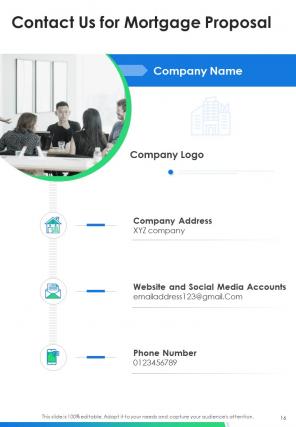 A4 mortgage proposal template