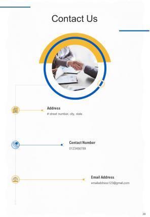 A4 online and offline marketing proposal template