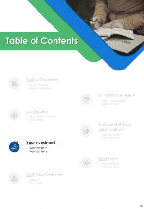 A4 online content writing proposal template