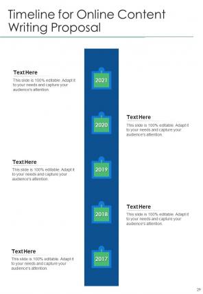 A4 online content writing proposal template