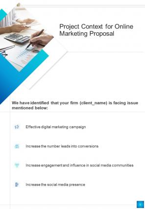 A4 online marketing proposal template