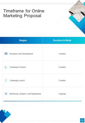 A4 online marketing proposal template