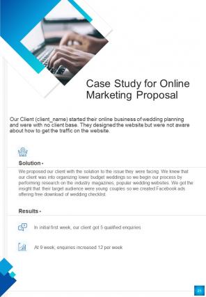 A4 online marketing proposal template