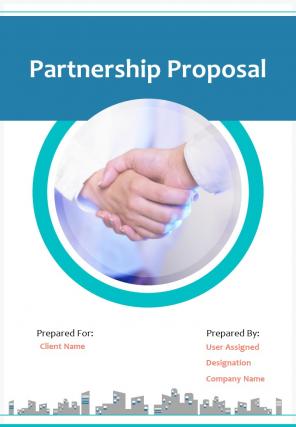 A4 partnership proposal template