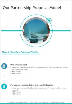 A4 partnership proposal template