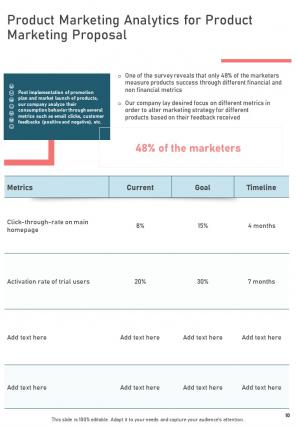 A4 product marketing proposal template