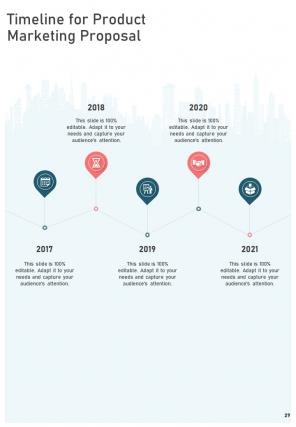 A4 product marketing proposal template