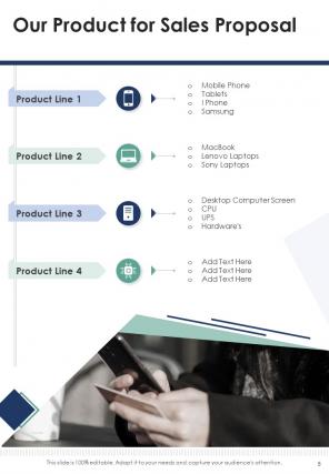 A4 sales proposal template