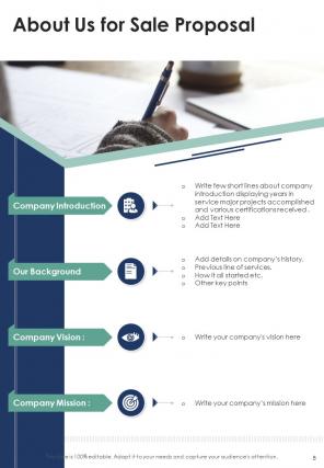 A4 sales proposal template