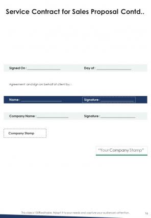 A4 sales proposal template