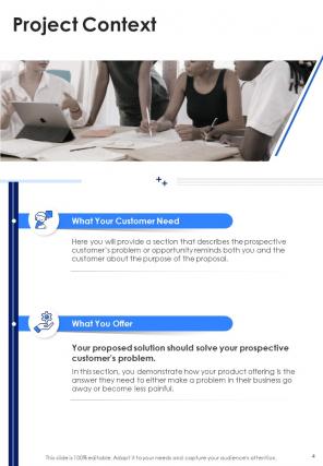 A4 sample business proposal template