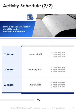 A4 sample business proposal template