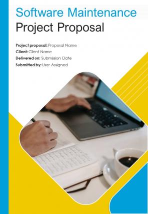 A4 software maintenance project proposal template