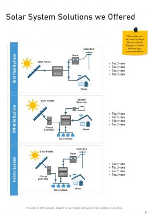 A4 solar power project proposal template