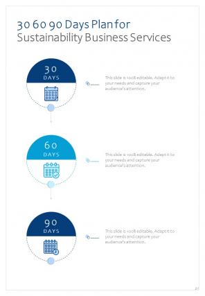 A4 sustainability business proposal template