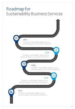 A4 sustainability business proposal template