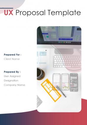 A4 ux proposal template