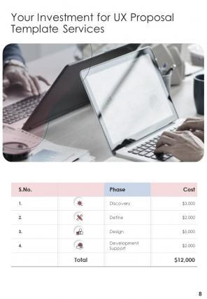 A4 ux proposal template