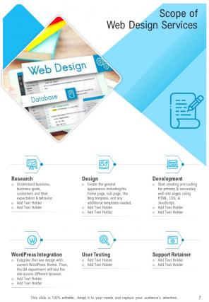 A4 web design proposal template