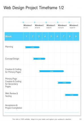 A4 web design proposal template