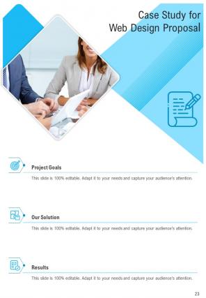 A4 web design proposal template