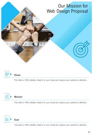 A4 web design proposal template