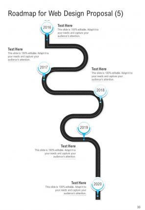 A4 web design proposal template