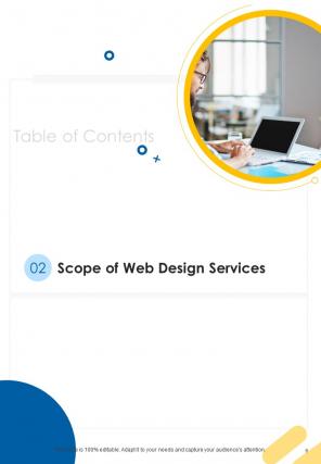 A4 website design proposal template