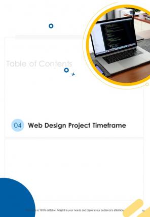 A4 website design proposal template