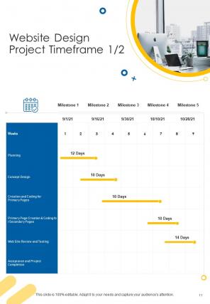 A4 website design proposal template