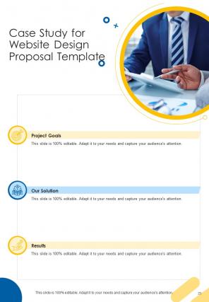 A4 website design proposal template