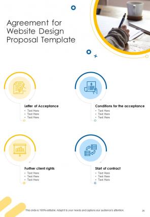 A4 website design proposal template