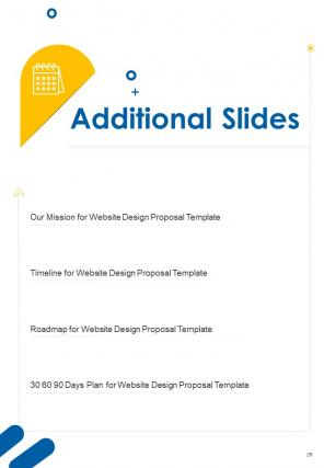 A4 website design proposal template