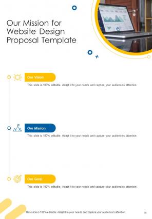 A4 website design proposal template