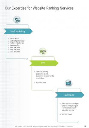 A4 website ranking proposal template