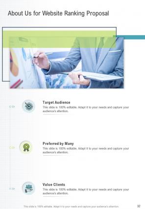 A4 website ranking proposal template