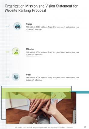 A4 website ranking proposal template