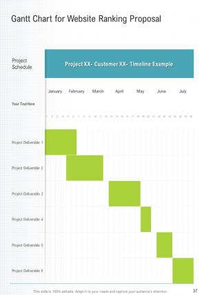 A4 website ranking proposal template