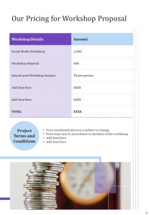 A4 workshop proposal template