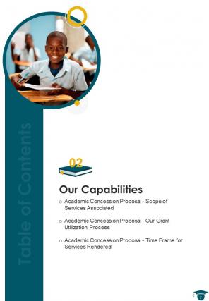 Academic concession proposal sample document report doc pdf ppt