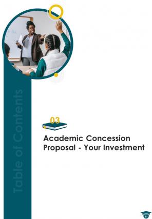 Academic concession proposal sample document report doc pdf ppt