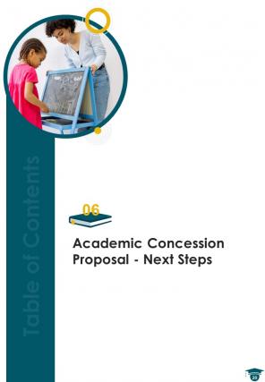 Academic concession proposal sample document report doc pdf ppt