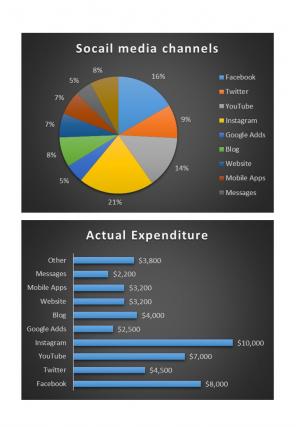 Advertising Budget Excel Spreadsheet Worksheet Xlcsv XL Bundle Analytical Customizable