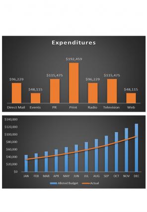 Advertising Campaign Budget Excel Spreadsheet Worksheet Xlcsv XL Bundle V Designed Visual