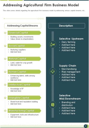 Agricultural firm annual report pdf doc ppt document report template