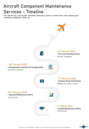 Aircraft maintenance services proposal example document report doc pdf ppt