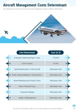 Aircraft management proposal example document report doc pdf ppt