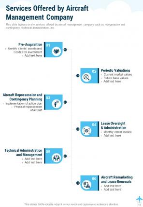 Aircraft management proposal example document report doc pdf ppt