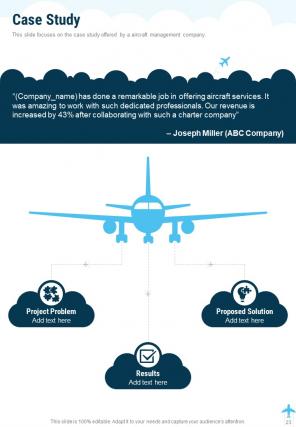 Aircraft management proposal example document report doc pdf ppt