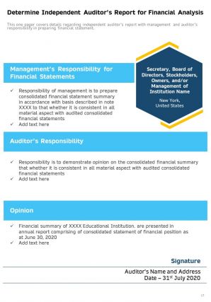 Annual report for educational institution 2020 2021 pdf doc ppt document report template